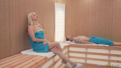Skye Blue - Alex - Sophia - Sauna Slut Gets A Threesome Video With Alex Legend, Skye Blue, Sophia Burns - Brazzers - hotmovs.com