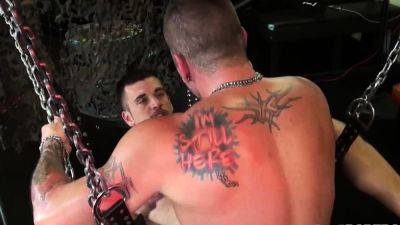 BAREBACKTHATHOLE Tattooed Hugh Hunter Raw Fucks Josh Stone - drtuber