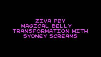 Sydney Screams And Ziva Fey - Magical Belly Transformation With - hotmovs.com