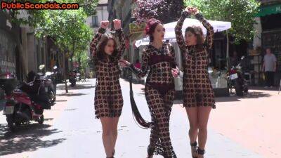 Useless BDSM whores fucked and whipping in public orgy - hotmovs.com