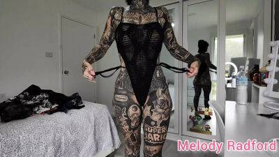 Melody - Sheer Black Lingerie and gym tights try on Haul Melody Radford Onlyfans - sunporno.com