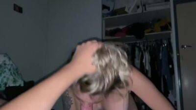Beautiful Blonde Sucks Cock And Gets Fucked From Behind Until She - hotmovs.com