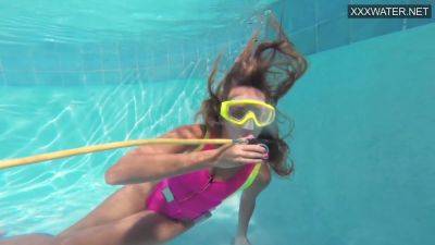 Cute Teen Irina Poplavok Swims Naked Underwater - upornia - Russia