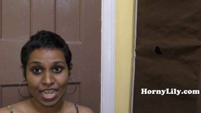Desi Indian Lily gets paid for a deepthroat and sloppy blowjob with a hot head - sexu.com - India