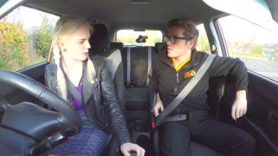 Georgie Lyall - Georgie Lyall gets her fake driving skills tested in HD! - sexu.com