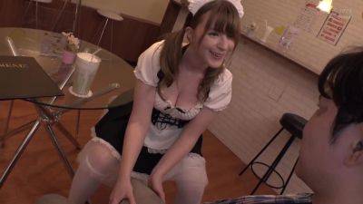 CG2306- A lewd blowjob from a blonde beauty clerk at a maid cafe - txxx.com