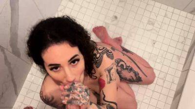 Arabelle Raphael - Kinky Arabelle Raphael Sucks And Blows Cock While On Shower - drtuber